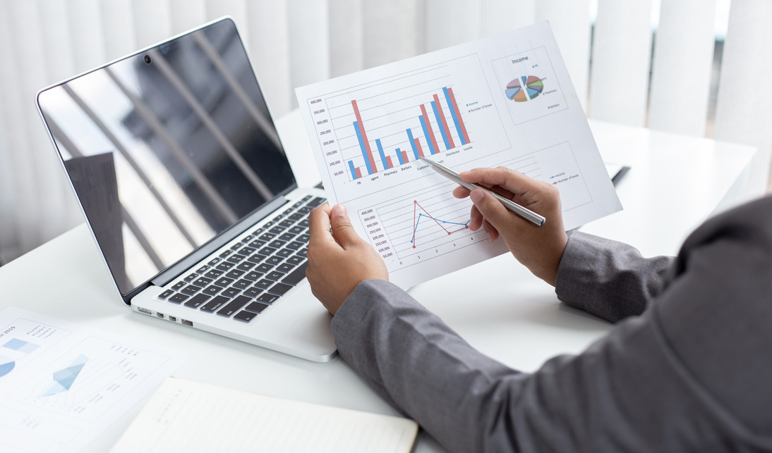 Finance and accounting professionals at work